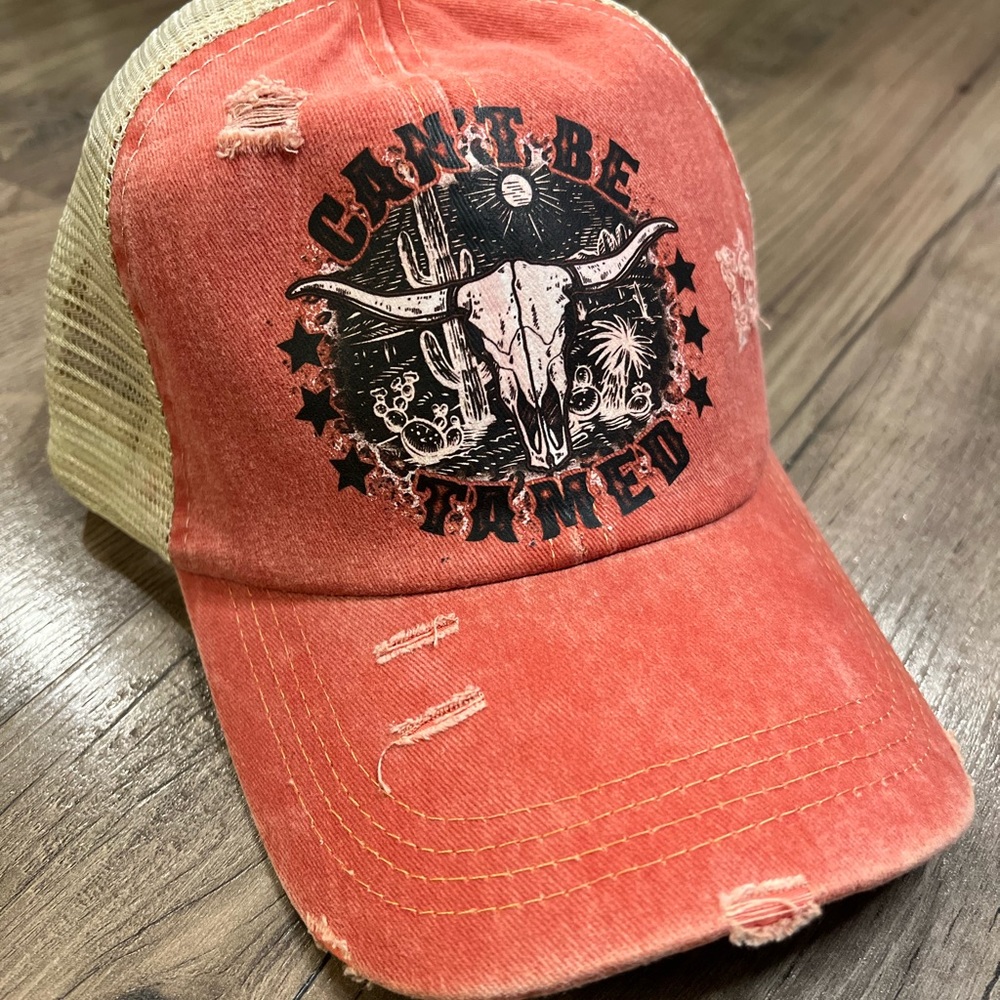 Can’t be tamed ponytail hat